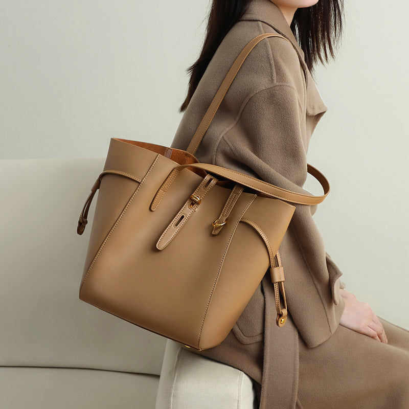 Sac à bandoulière rétro en cuir véritable