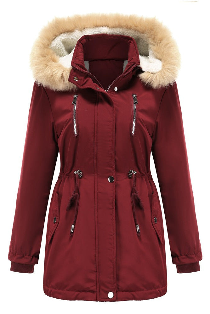 Manteau à capuche amovible