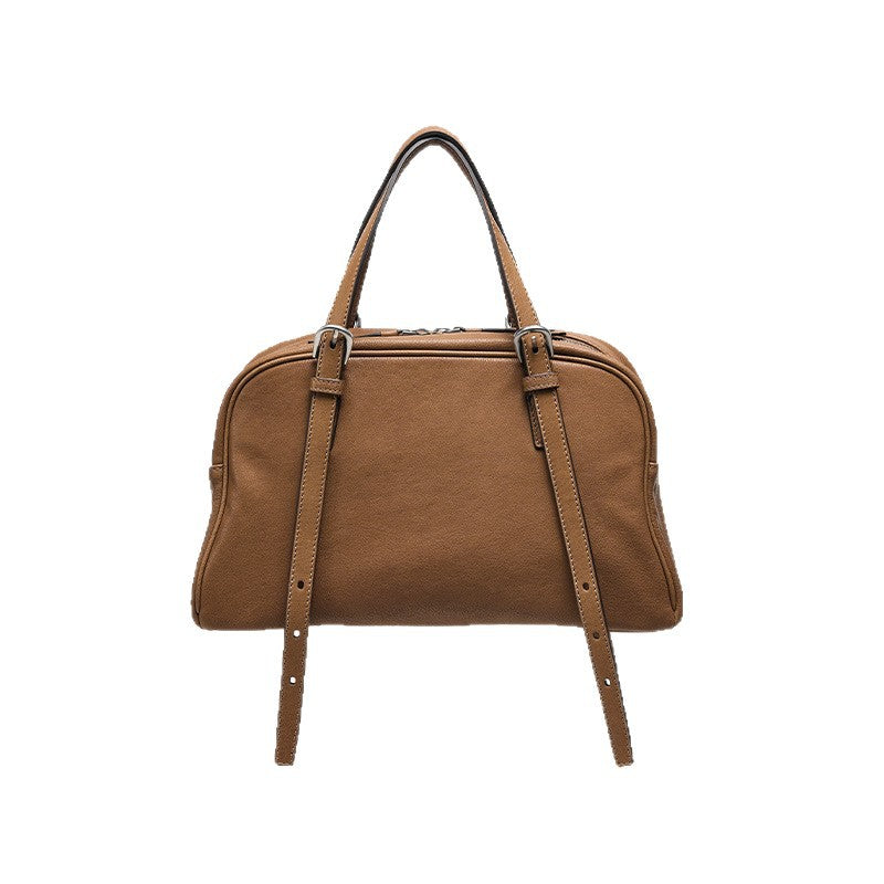 Sac bandoulière rétro en cuir véritable – style décontracté