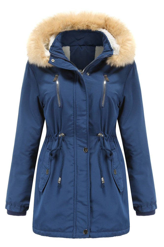 Manteau à capuche amovible