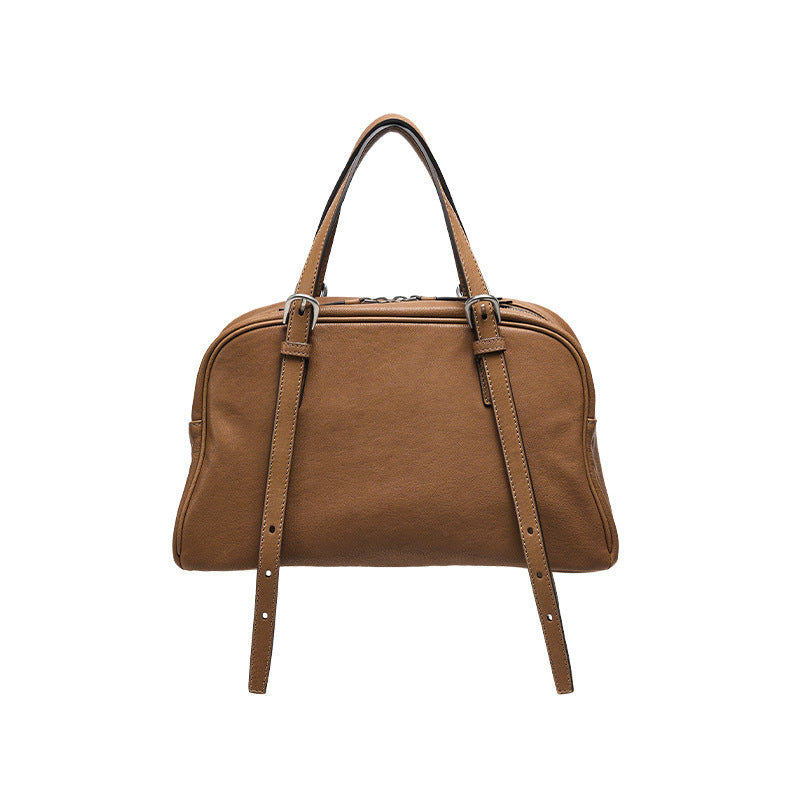 Sac bandoulière rétro en cuir véritable – style décontracté