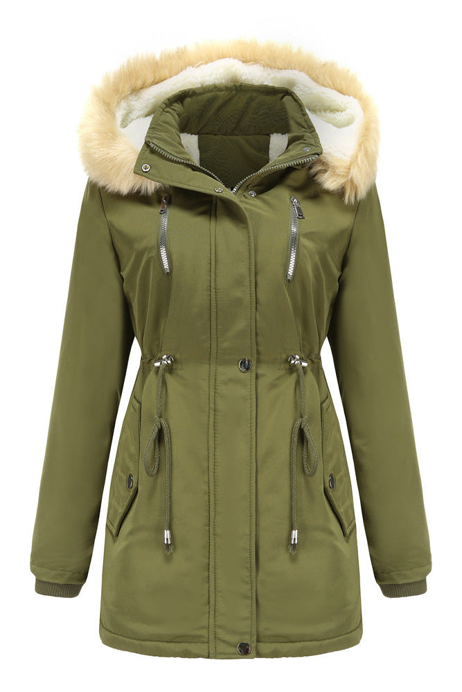 Manteau à capuche amovible