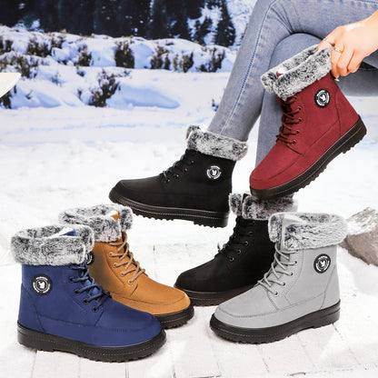 Bottines en coton à semelle souple