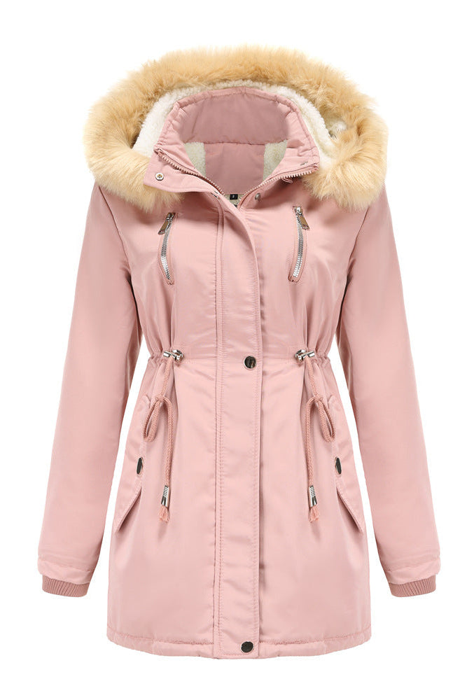 Manteau à capuche amovible