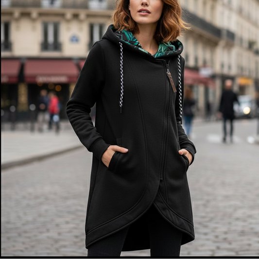 Veste à Capuche Longue