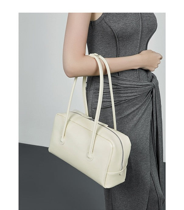 Sac Bowling Minimaliste en cuir véritable