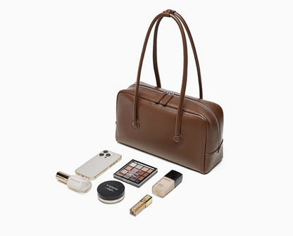 Sac Bowling Minimaliste en cuir véritable