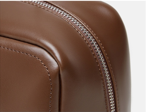 Sac Bowling Minimaliste en cuir véritable