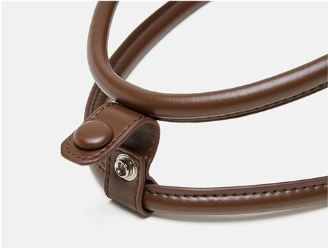 Sac Bowling Minimaliste en cuir véritable