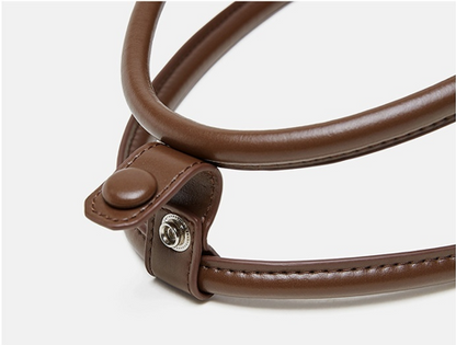 Sac Bowling Minimaliste en cuir véritable