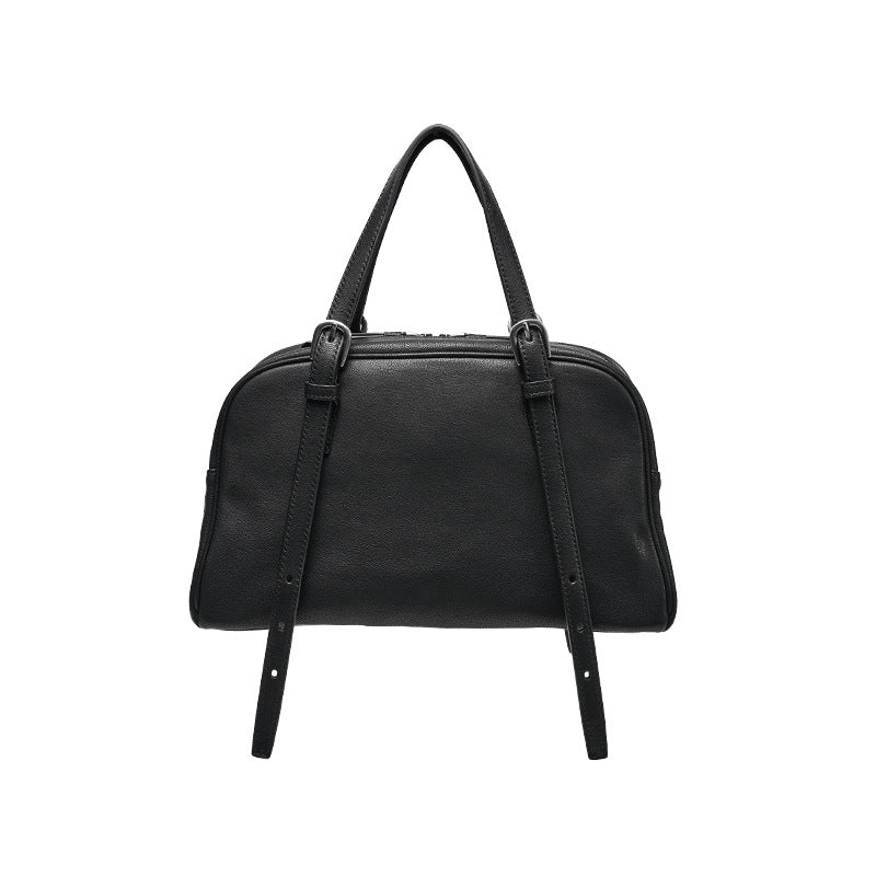 Sac bandoulière rétro en cuir véritable – style décontracté